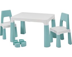 Kinder Tafel & Stoelen Set – Verstelbare Hoogte, Opberglades & Ergonomisch Design | Montessori Speeltafel voor Peuters en Kleuters 2+