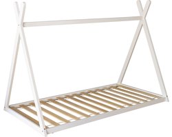 Kinder tipi bed 190x90cm wit VALENTIN