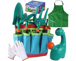 Kinder Tuinset - Buitenspeelgoed - Tuinieren en Leren - Complete set - 23 x 15 x 13 cm - Groen