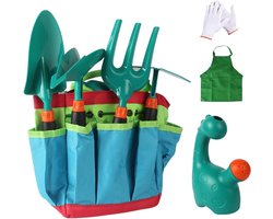 Kinder Tuinset - Kindertuingereedschap Educatief - Buiten Spelen Leren - Ergonomisch Lichtgewicht - 23 x 15 x 13 cm - Groen