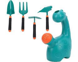 Kinder Tuinset - Tuingereedschap Kinderen - Buiten Leren - Compleet Met Gieter - 23 x 15 x 13 cm - Groen