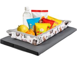 Kinder Vliegtuig Dienblad - Reis Organizer - Kind Vervoeren - Morsbestendige Zone - 44 x 30 cm - Konijntje