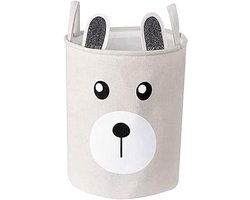 Kinder Wasmand Opbergmand met Handgrepen, Opvouwbare Grote Wasmand van Canvas en Linnen, voor het Opbergen van Was en Kinderspeelgoed