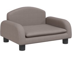 Kinderbank | Kinderstoel | Kinderfauteuil | Kindersofa 50x40x30 cm stof taupe
