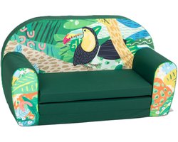 Kinderbank Toekan - Kindersofa – Peuterstoel – 1 jaar - Kinderzetel - Kinderfauteuil – Jungle - Gomoor