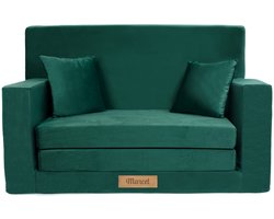 Kinderbank voor baby’s en peuters, uitklapbaar schuim 92x60x40 cm, groen