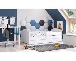 Kinderbed 160x80 met Veiligheidsleuning en Handige Opberglade