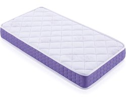 Kinderbed Matras 120 x 60 cm Schuim met Visco-Elasticiteit 12 cm Hoog Ademend