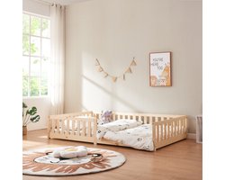 Kinderbed Tanna 120x200 cm naturel [en.casa]