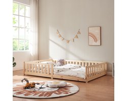 Kinderbed Tanna 140x200 cm naturel [en.casa]
