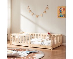 Kinderbed Tanna 80x160 cm naturel [en.casa]