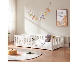 Kinderbed Tanna 80x160 cm wit [en.casa]