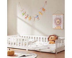 Kinderbed Tanna 90x200 cm wit [en.casa]