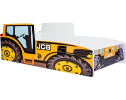 Kinderbed Trekker geel 140x70 met matras en onderstel inclusief