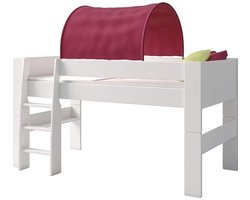 Kinderbed - Tunneltent voor hoogslaper - 88 x 69 x 91 cm - Paars katoen - Hoppekids For Kids kinderbed