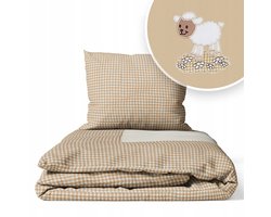 Kinderbeddengoed 120x90cm, 2-delig, Katoen, Lamsprint