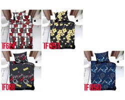 Kinderbeddengoed 140x200 Satijn Katoen 3D - Jongens & Meisjes