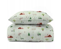 Kinderbeddengoed Boerderij 160x200cm Katoen - Tractor & Dieren