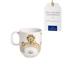 Kinderbeker met oor - Drinkbeker kind - Warme dranken drinken - Premium porselein - 280 ml - Meerkleurig