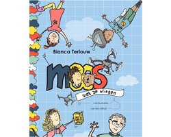 Kinderboek-Moos ziet ze vliegen-6-10 jaar-Boek-Voorleesboek-Kinderliteratuur-Groep 2,3,4,5,6-Zelf lezen-Spreekwoorden-Uitdrukkingen-Onderwijs-Kinderverhaal-Jeugdliteratuur-Humor-Grappig-Kattenkwaad-Eigenwijs-Woordenschat-Basisschool-Deel 1