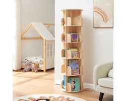 Kinderboekenkast Chasek 157xØ44 cm naturel [en.casa]