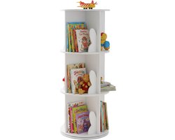 kinderboekenkast - wit - 97xØ40 cm - voor kinderen