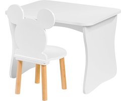 Kinderbureau met stoel - Kindertafel set - Leren en spelen - Handgemaakt met zorg