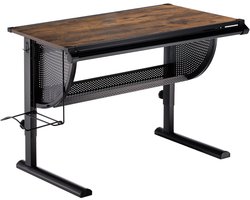 Kinderbureau SARI, in hoogte verstelbaar, kantelbaar, met legplank en gleuf voor pennen, legplank voor rugzak