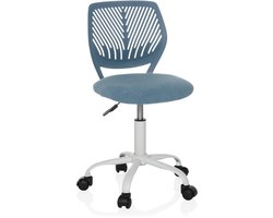 Kinderbureaustoel / kinderstoel KID QW stof blauw hjh OFFICE