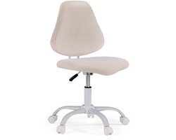 Kinderbureaustoel / Kinderstoel Lumikid, stof, beige, hjh OFFICE