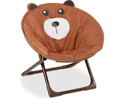 kindercampingstoel - opvouwbaar - zithoogte 20 cm - beer