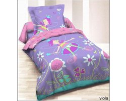 Kinderdekbedovertrek Viola- 140x200 cm + 1 kussensloop 65x65- 100 % katoen