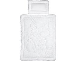 Kinderdekbedset 100x135 + hoofdkussen 40x60 cm Soft Touch - Peuter dekbed - optimale hygiëne voor kinderen en baby | Perfect dekbed voor het hele jaar door - microvezel