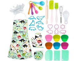 Kinderen Bakken Set, Kids Schorten om te Koken, 35 Stuks Kids Bakken Set voor Kinderen voor Jongens en Meisjes 3 4 5 6 7 8