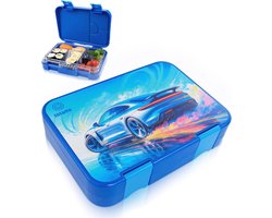 Kinderen Broodtrommel met 6 Vakken - Bento Lunchbox, Lekvrij en Hygiënisch