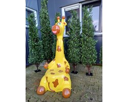 Kinderen Giraf zitbank Geel - Gelamineerd polyester - speeltuin - speelparadijs - tuin - themapark - Giraffe