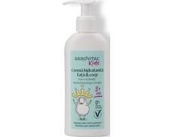 Kinderen Hydraterende crème voor gezicht en lichaam - gezichtverzorging kinderen - 0% siliconen - 0% kleurstoffen - kokosolie en vitamine E - 150ml - KIDS