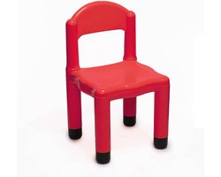 Kinderen kunststof kinderstoel met antislip zitting - Rood, 5 cm poten