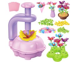 Kinderen vanaf 4 5 6 7 8 9 10 jaar - Basteln Meisjes 4 5 6 7 8 9 10 jaar, DIY Kinderen Speelgoed Stof Bloemen Bastel Set, Kerst en Verjaardag Geschenk Meisjes 4 5 6 7 8 jaar