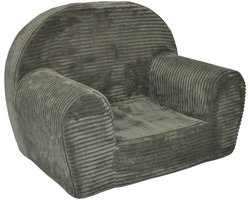 Kinderfauteuil LINCOLN - olijfgroen - corduroy - Wasbare Hoes