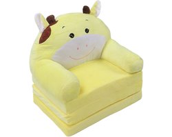 Kinderfauteuil Opvouwbaar - Kinderbankje Kindersofa - Ontspannen Spelen - 2-in-1 Slaapbank - 44 x 27 x 20 cm - Multicolor