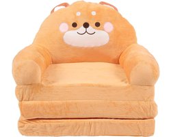 Kinderfauteuil - Opvouwbare bank - Kinderen ontspannen - Schattig dierdesign - 49 x 32 x 31 cm - Multicolor