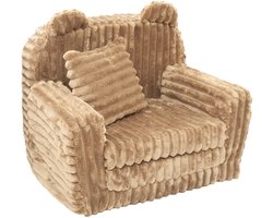 Kinderfauteuil Teddy – Slaapbankje - corduroy - caramel