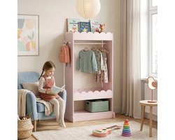 Kindergarderobe Vestnes 120x63x38 cotton candy roze [en.casa]