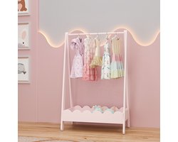 Kindergarderobe Vestnes 99x66x38 cm cotton candy roze [en.casa]