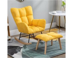 Kinderkamerstoel - Fauteuil kind - Ontspannen lezen - Hoge rugleuning - Niet gespecificeerd - Geel