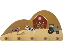 Kinderkapstok dieren - Billy Coat Rack Brown MDF