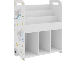 Kinderkast Røyrvik open kast 75x62x29 cm koala motief [en.casa]