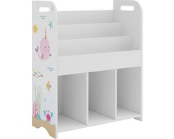 Kinderkast Røyrvik open kast 75x62x29 cm oceaan motief [en.casa]