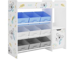 Kinderkast Søndreland open kast 80x90x29,5 cm koala motief [en.casa]